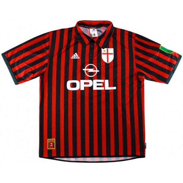 Camiseta Milan 1ª Retro 1999 2000 Rojo